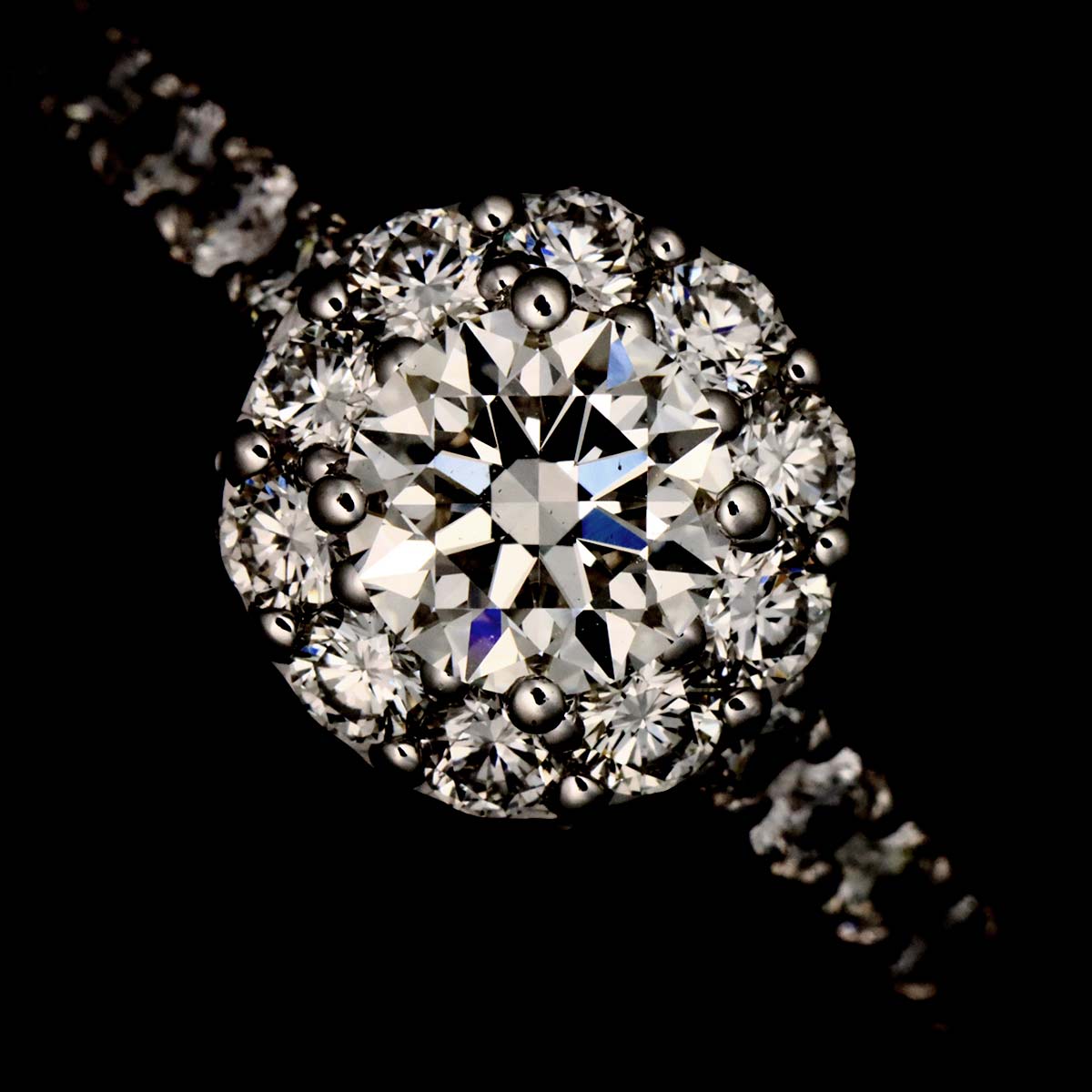 Icon Diamond 0.54ct F/VS2/3EX Ring 18K WG 750 5-5.25(US)