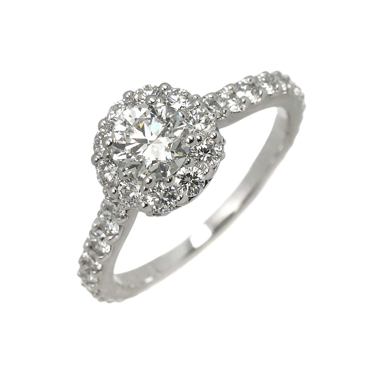 Icon Diamond 0.54ct F/VS2/3EX Ring 18K WG 750 5-5.25(US)
