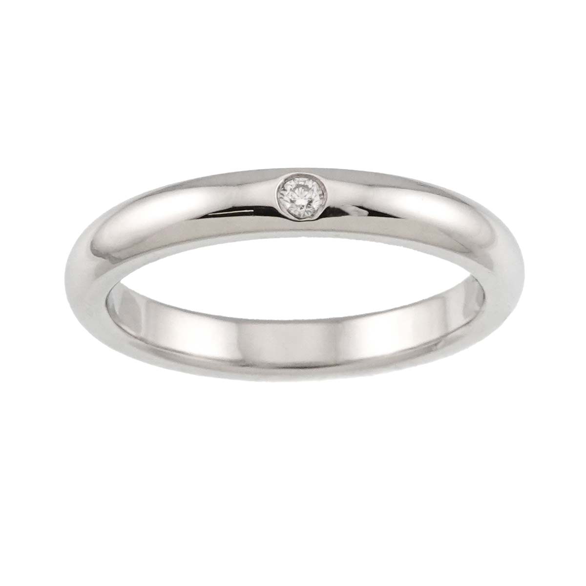 Stacking Band Ring Diamond 1P Platinum Size5.25(US)
