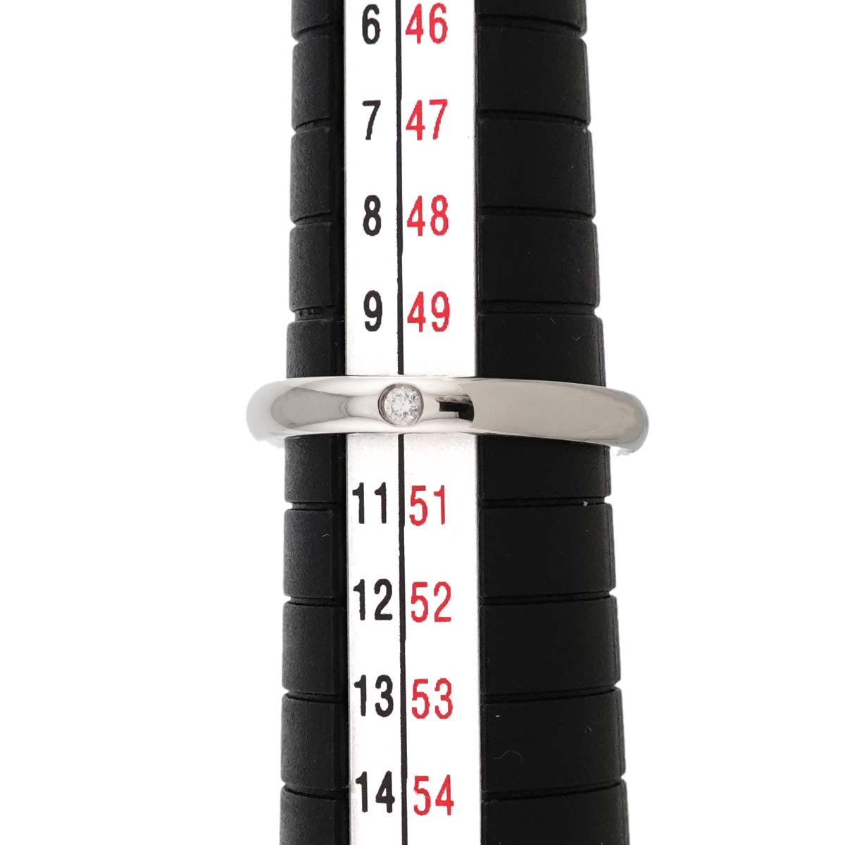 Stacking Band Ring Diamond 1P Platinum Size5.25(US)