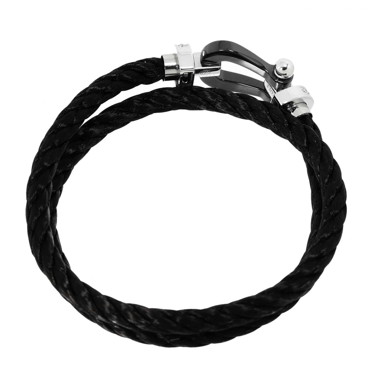 Force 10 LM Diamond Bracelet Ceramic 18K WG 750 Steel size15