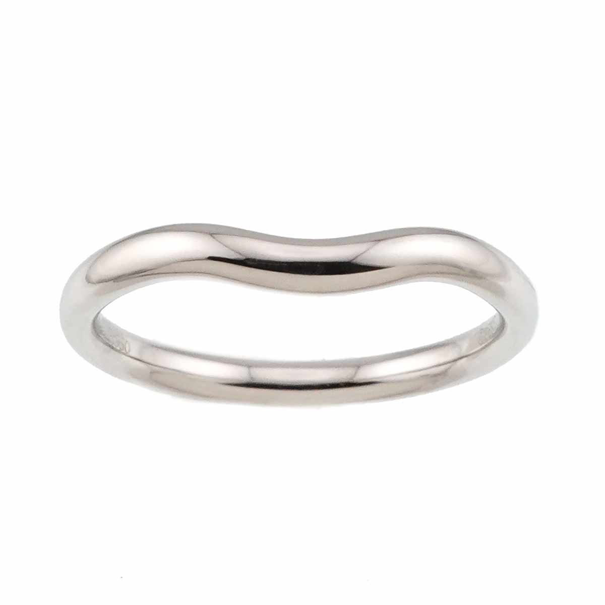 Curved Band Ring Pt Platinum size6.5-6.75(US)
