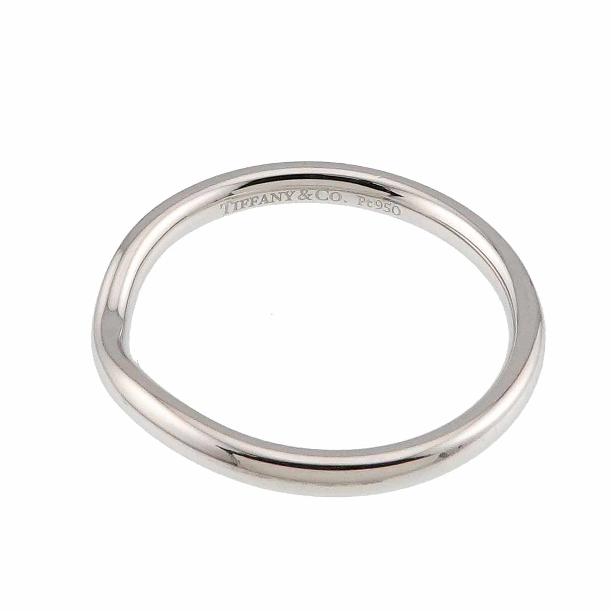 Curved Band Ring Pt Platinum size6.5-6.75(US)