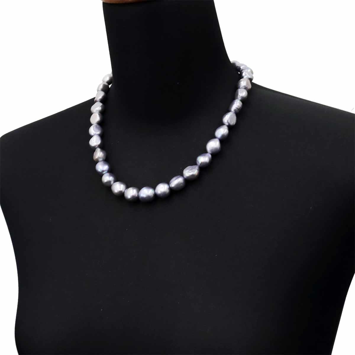 Baroque Pearl Necklace SV Silver 925