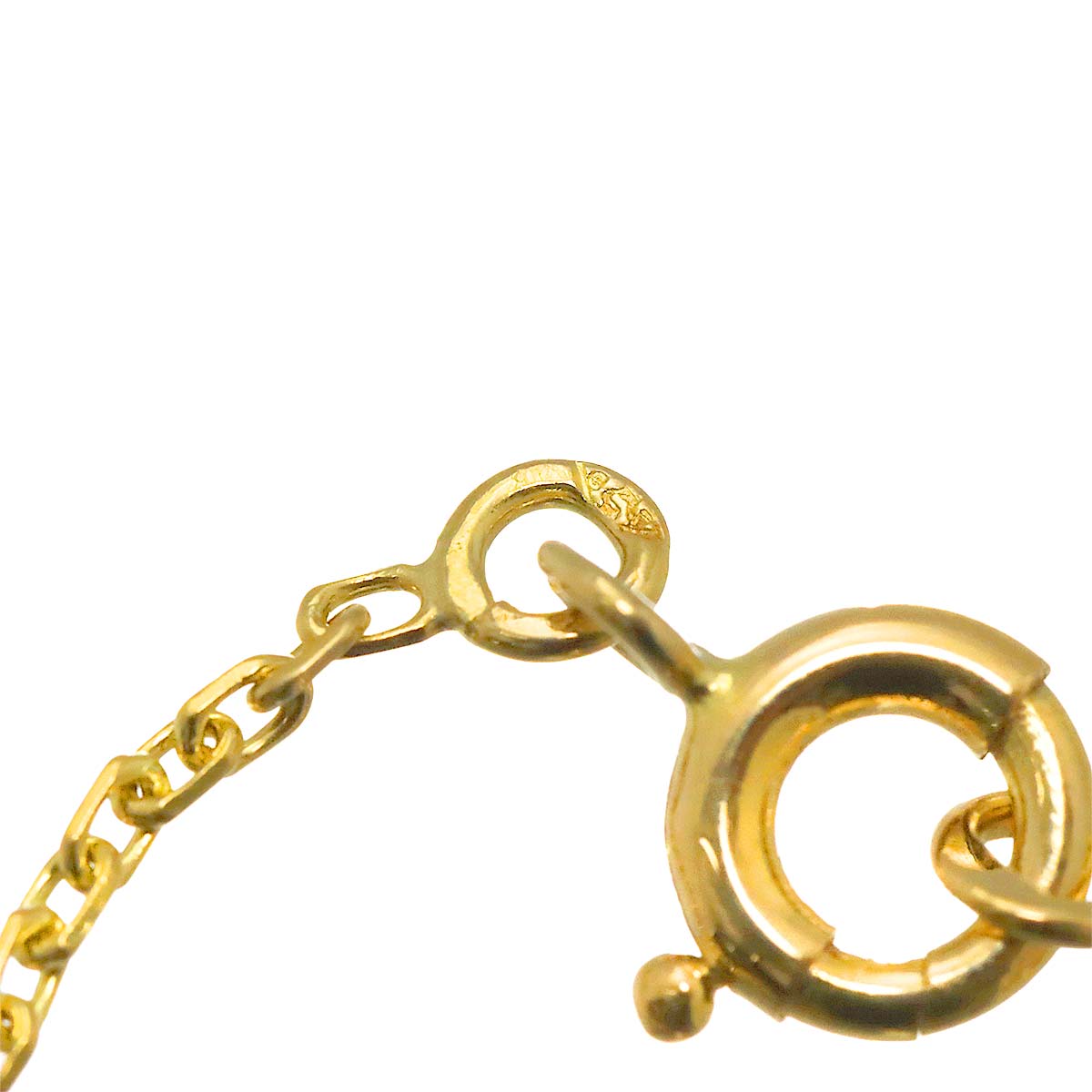 Vintage Alhambra MotherofPearl MOP Necklace 18K YG 750