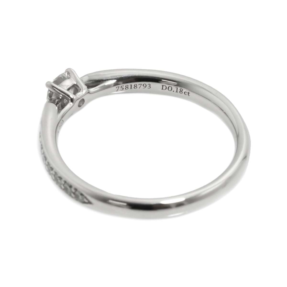 Harmony Diamond 0.18ct Ring Pt Size5.75-6(US)