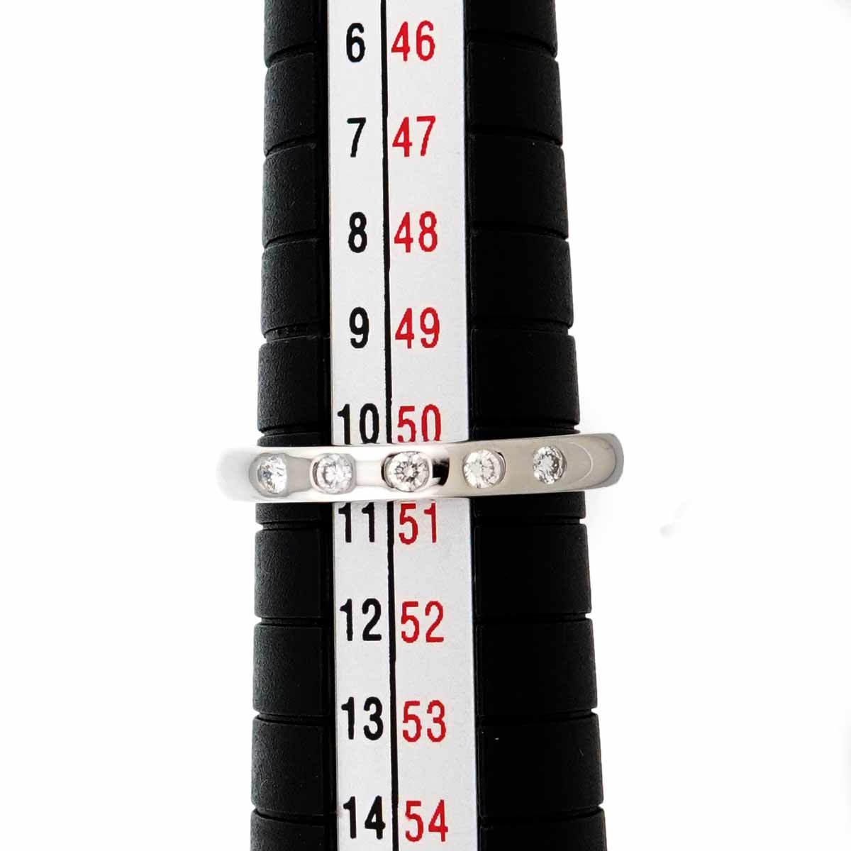 Stacking Band Ring Diamond 5P Platinum Size5.25-5.5(US)