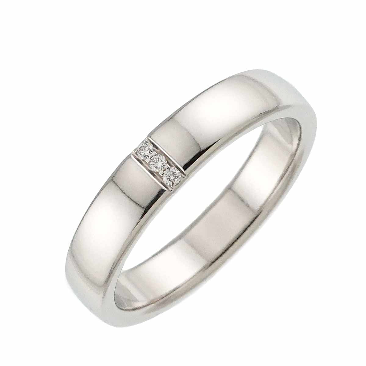 Three stone Diamond Ring Pt Platinum size8-8.25(US)