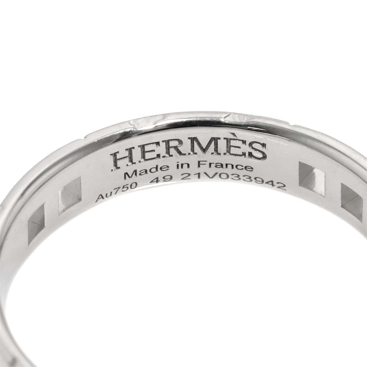 Hercules Diamond Ring 18K White Gold 750 Size49 4.75-5(US)