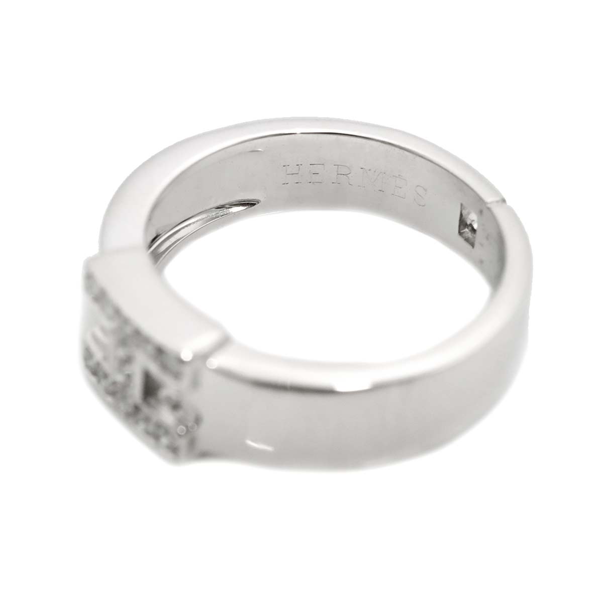 Hercules Diamond Ring 18K White Gold 750 Size49 4.75-5(US)