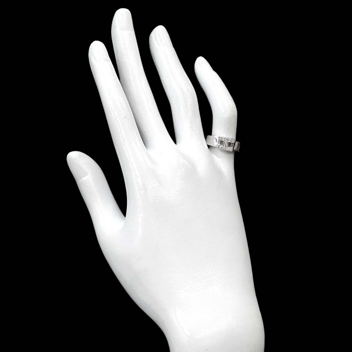 Hercules Diamond Ring 18K White Gold 750 Size49 4.75-5(US)