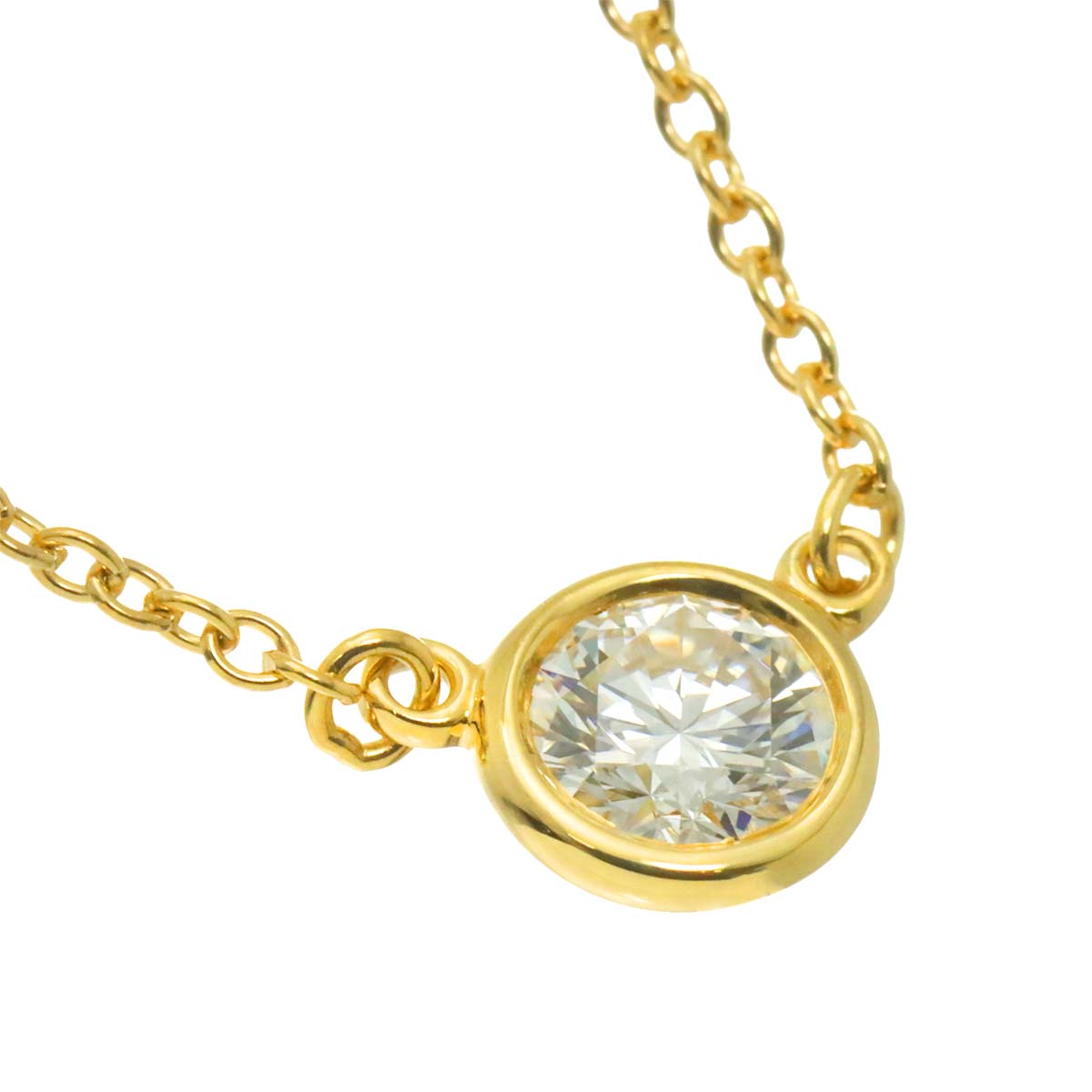 By The Yard Diamond 0.25ct H/VVS1/EX Necklace 18K YG 750