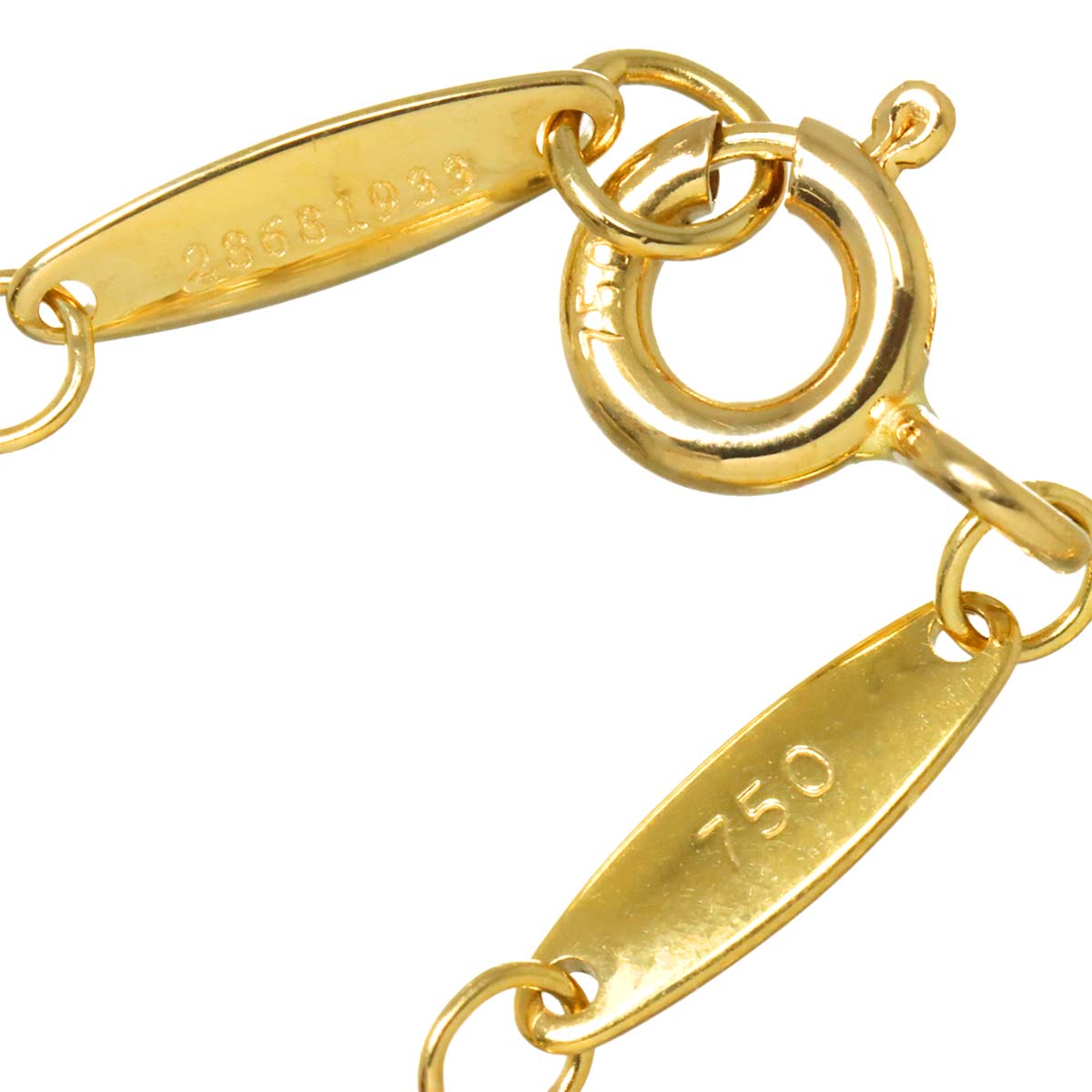 By The Yard Diamond 0.25ct H/VVS1/EX Necklace 18K YG 750