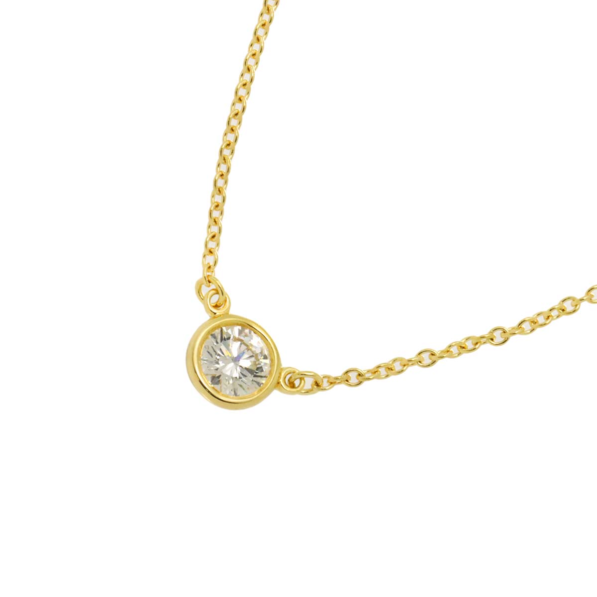 By The Yard Diamond 0.25ct H/VVS1/EX Necklace 18K YG 750