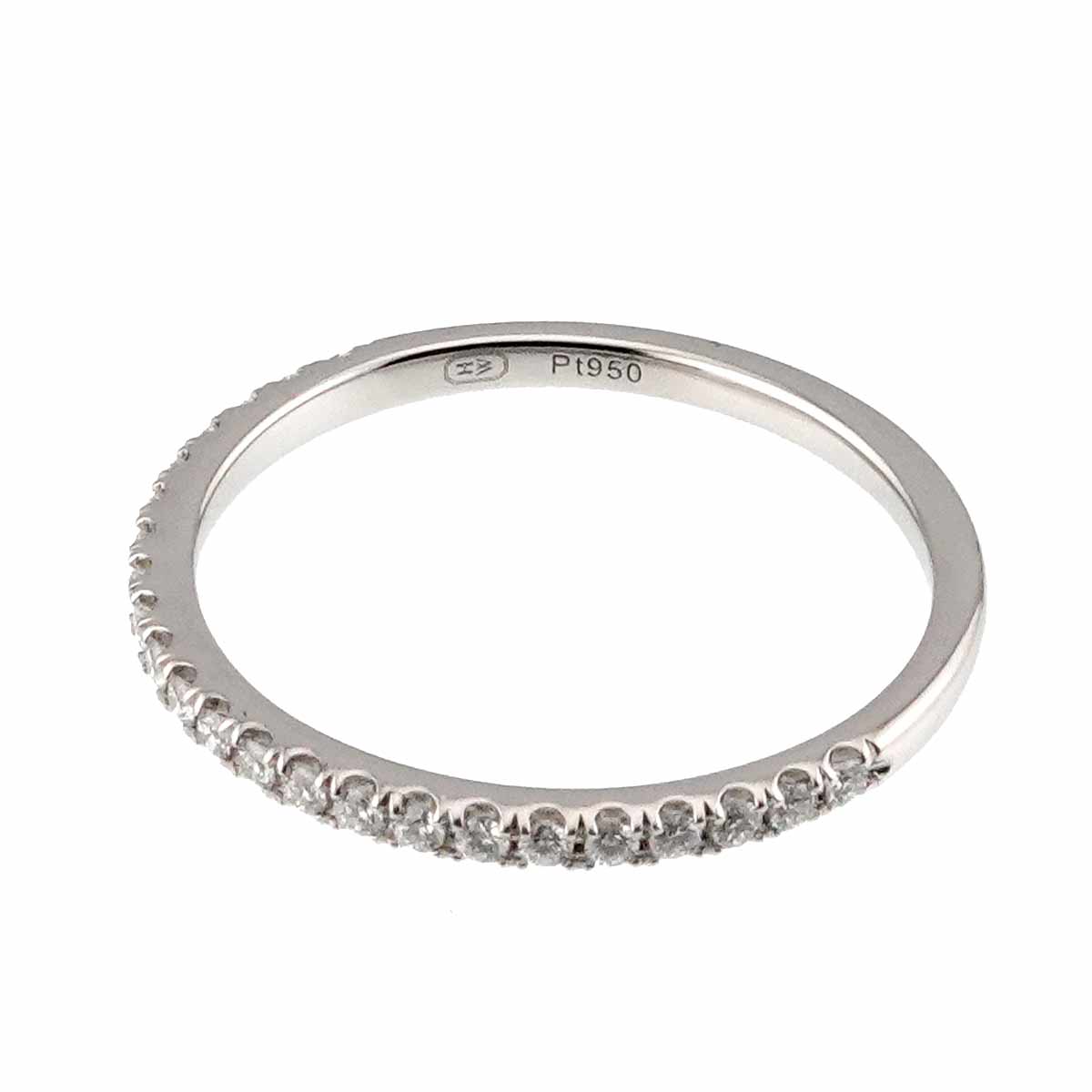 Half Diamond Ring Pt Platinum size4.75-5(US)