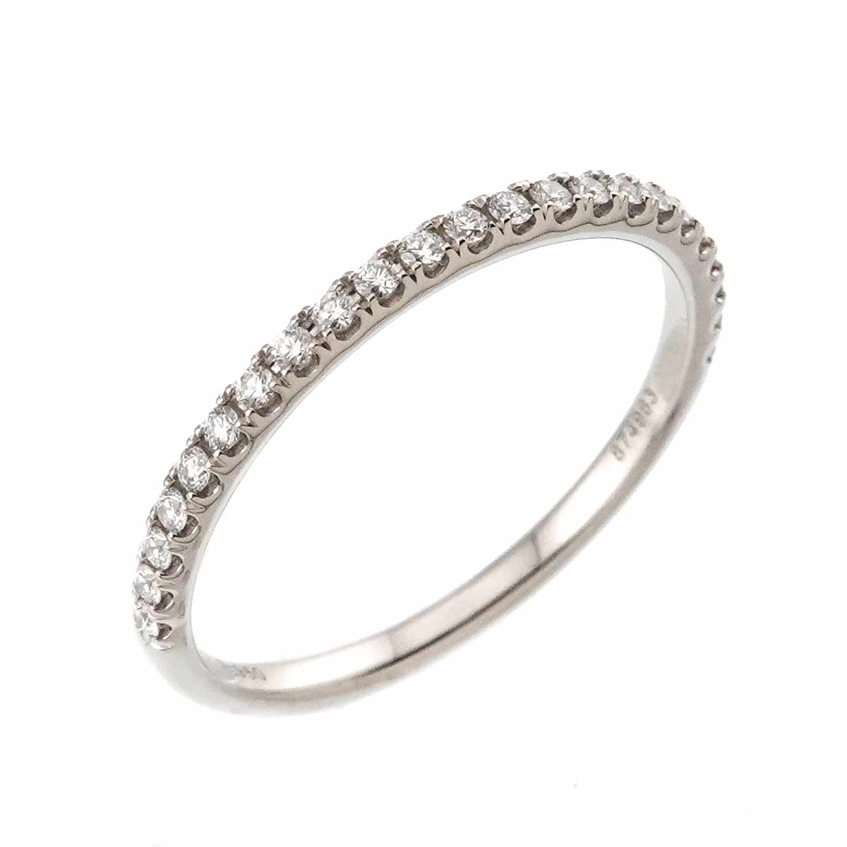 Half Diamond Ring Pt Platinum size4.75-5(US)