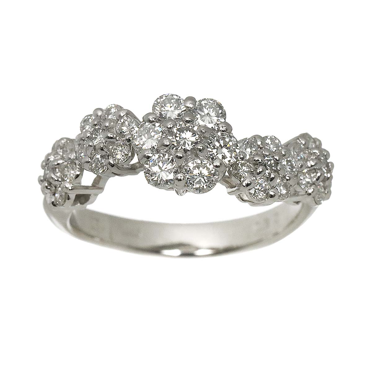 Diamond 0.82ct Ring Pt Platinum Size5.5-5.75(US)