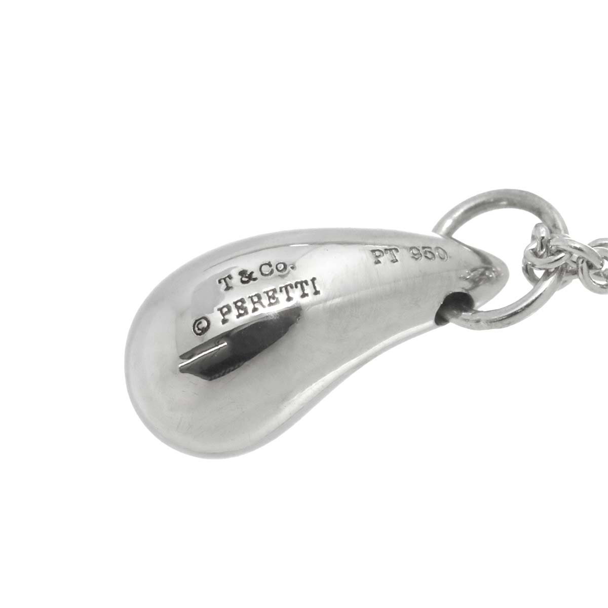 Teardrop Necklace Platinum