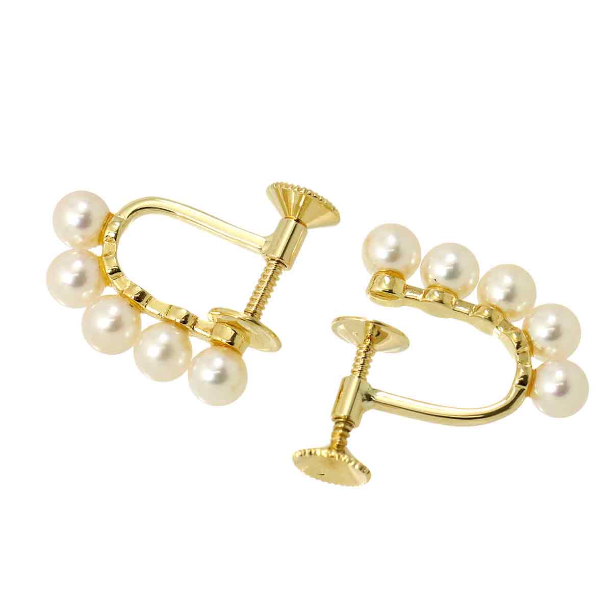 Baby Pearl 3.7mm Earrings 18K Yellow Gold 750