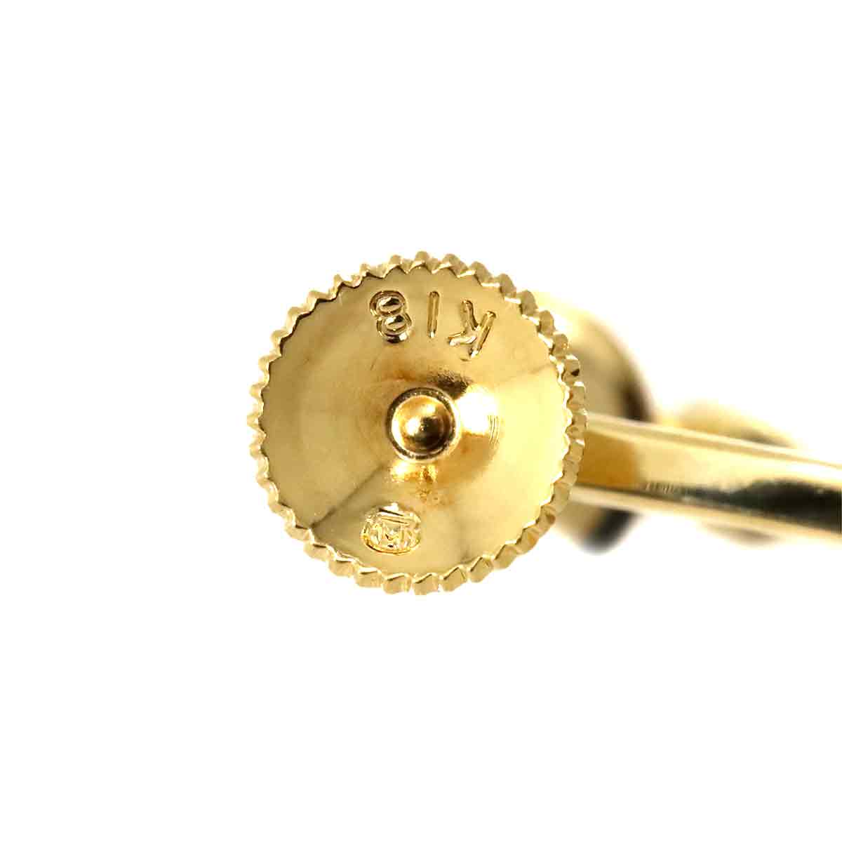 Baby Pearl 3.7mm Earrings 18K Yellow Gold 750