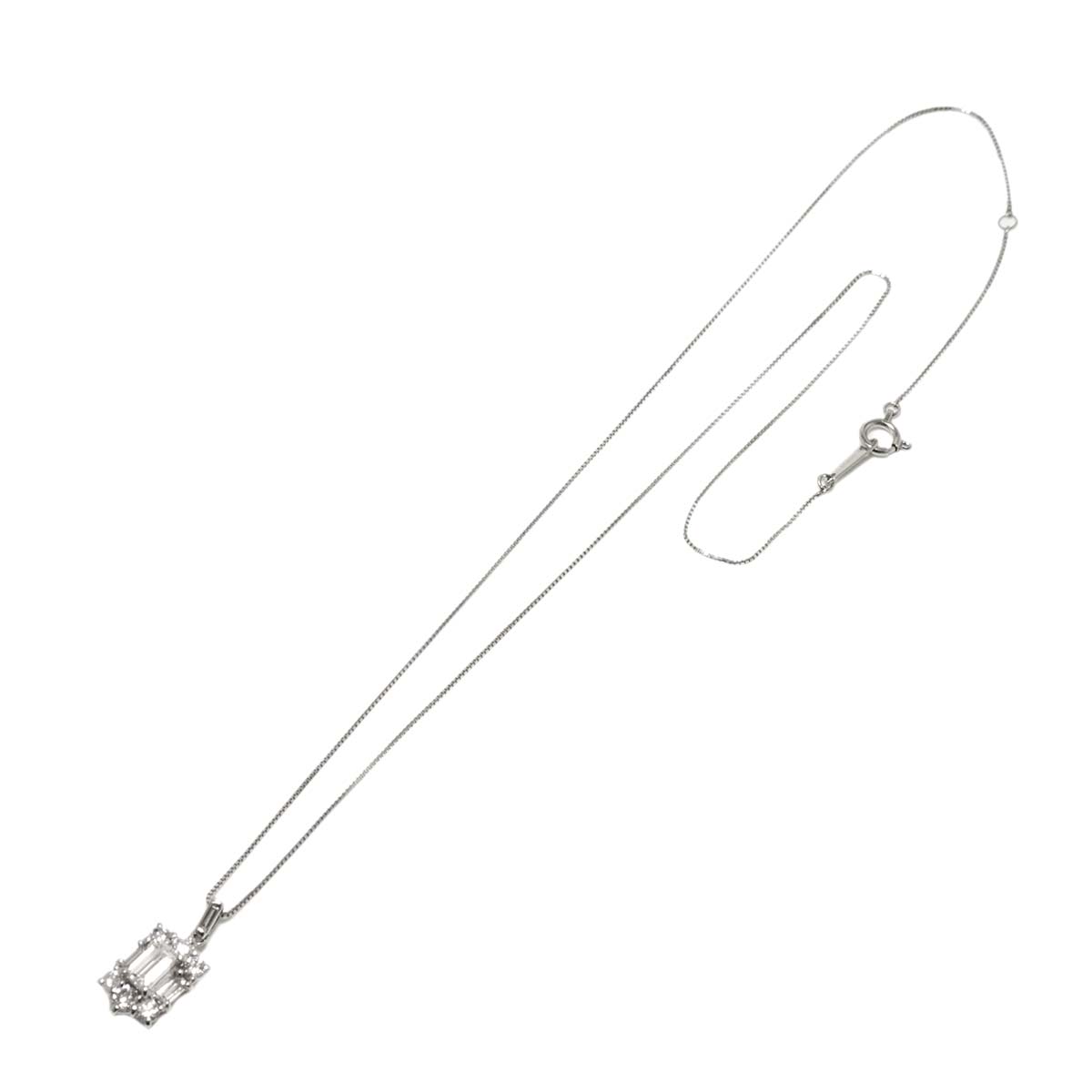 Diamond 0.57ct/0.383ct Necklace Pt Platinum