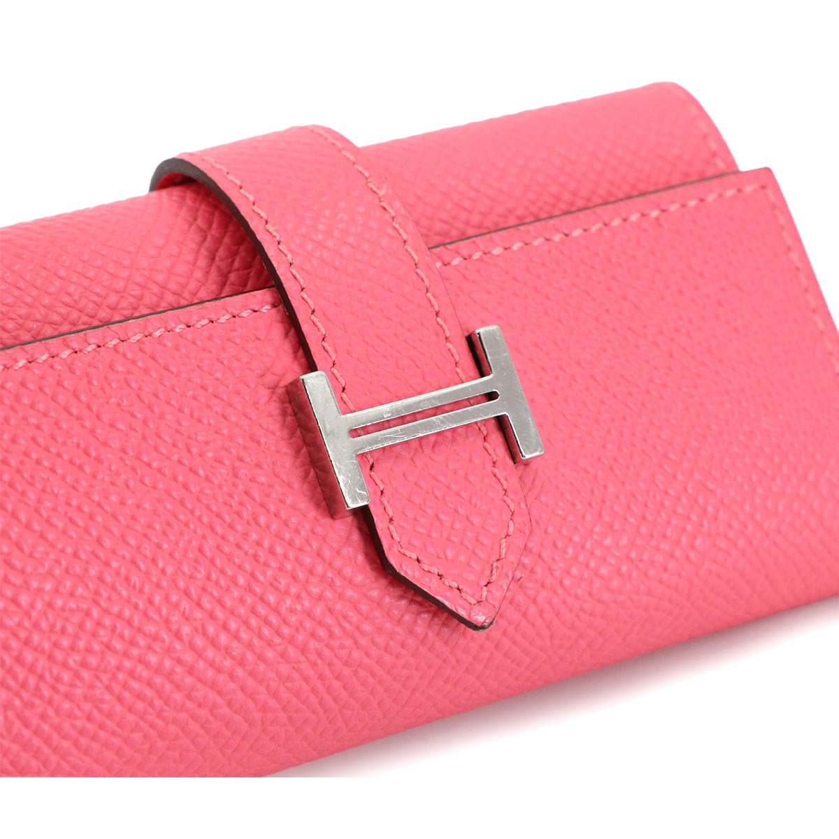 Bearn Four consecutive key case Veau Epsom Rose Azalee Accessory