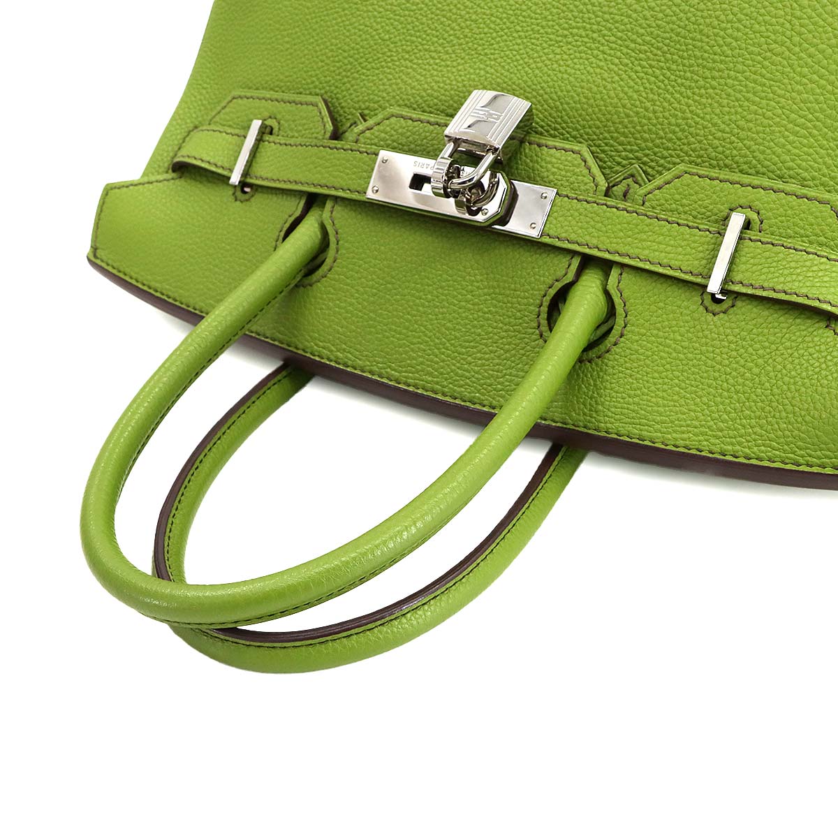 Birkin 30 Hand Bag Togo Leather Anis green Purse