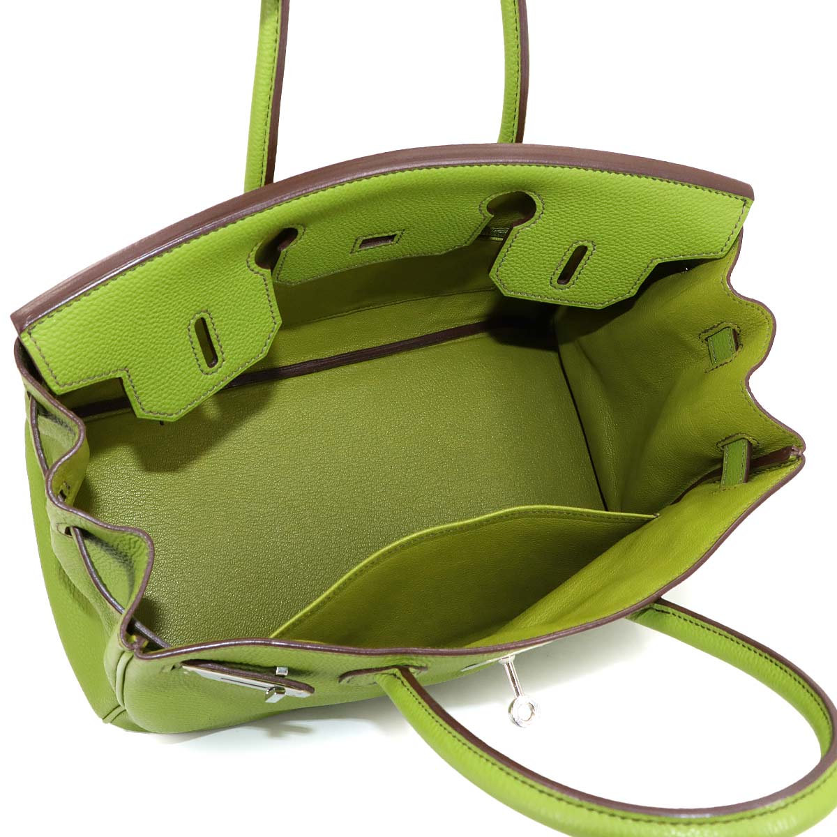 Birkin 30 Hand Bag Togo Leather Anis green Purse