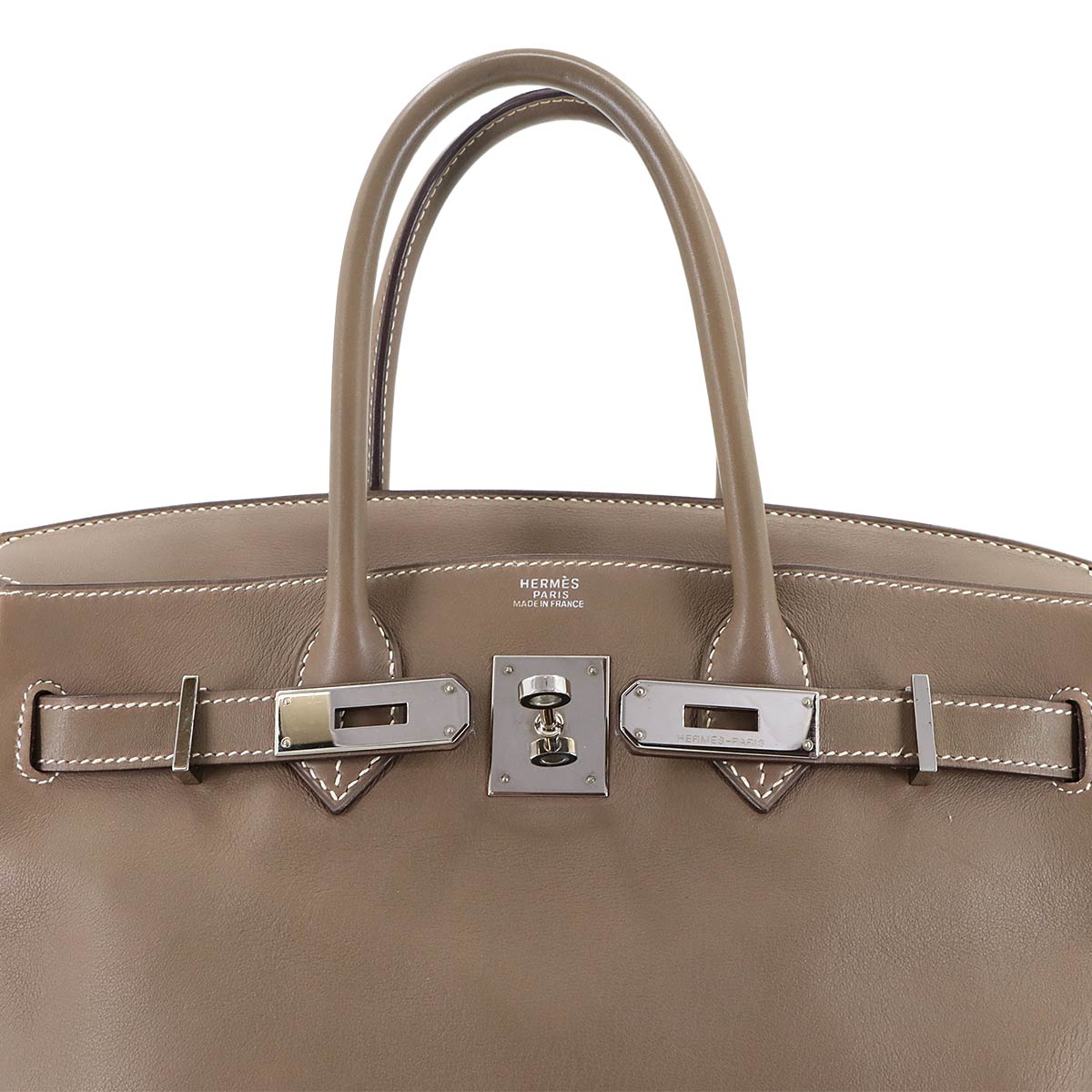 Birkin 30 Hand Bag Swift Etoupe Purse
