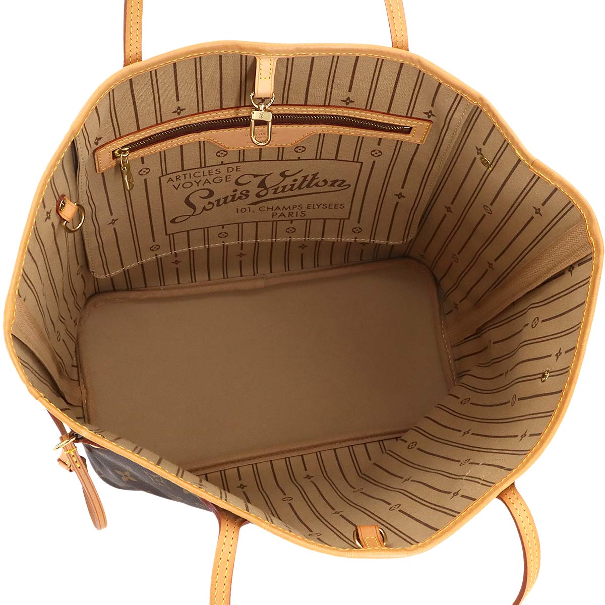 Monogram Neverfull MM Tote Bag Brown Beige M40156 Purse