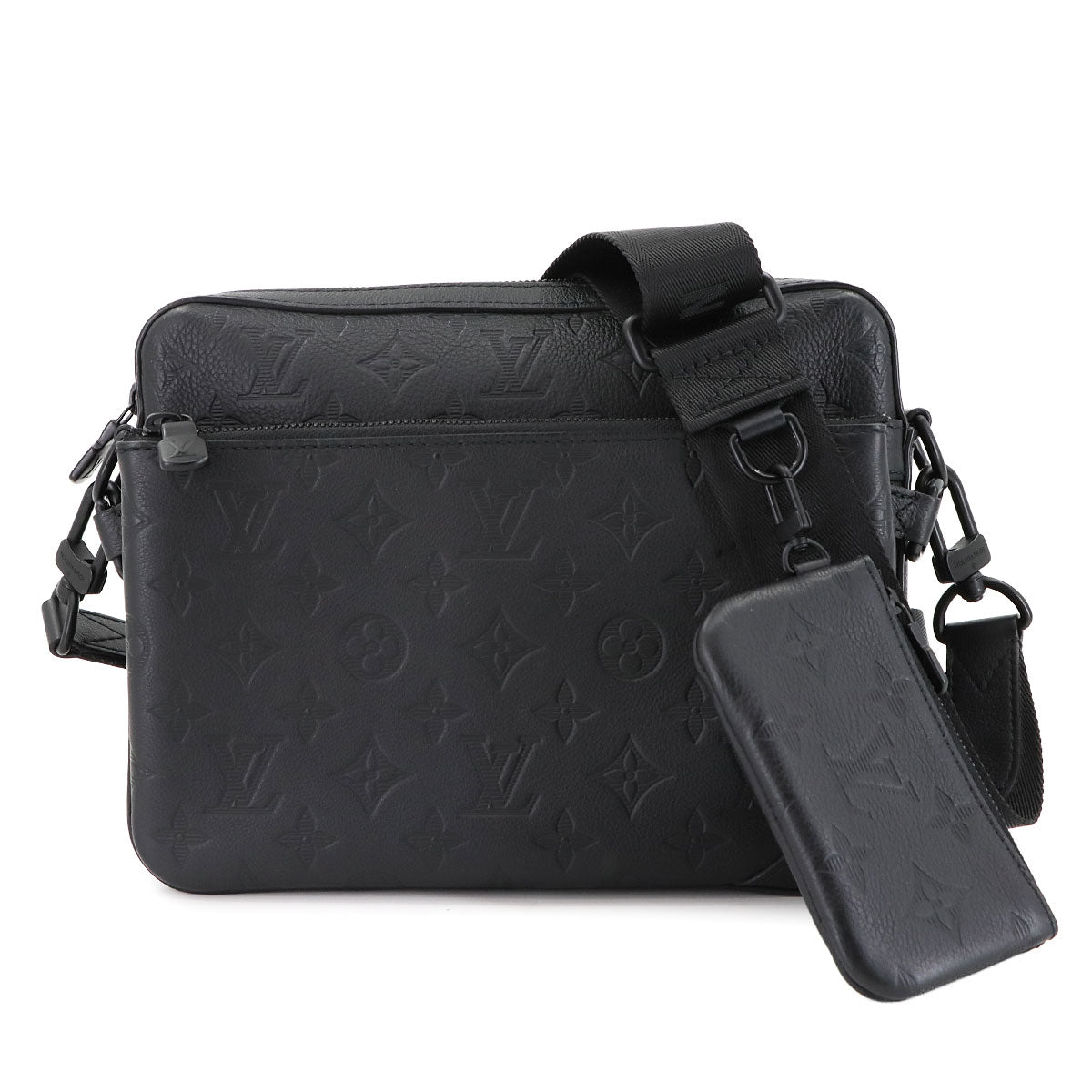 Monogram Shadow Trio Messenger Shoulder Bag Noir M46602