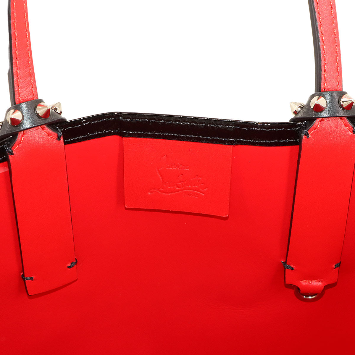 Cabata small Tote Bag Studs Patent Black 3175207