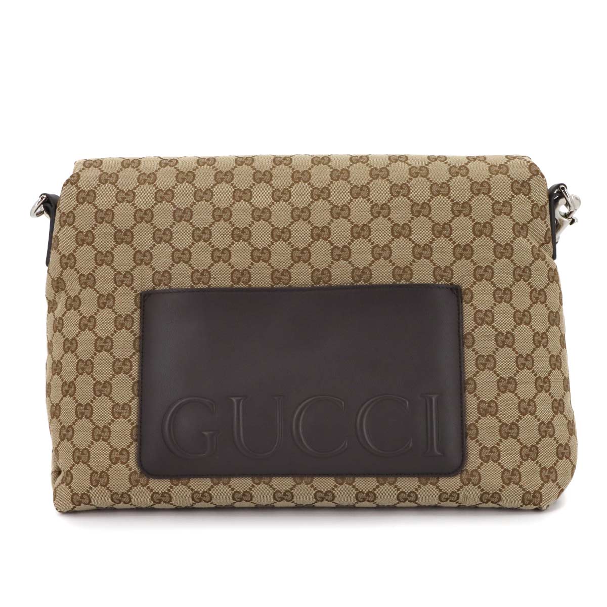 GG Canvas 2way Shoulder Bag Leather Beige Brown 821616 Purse