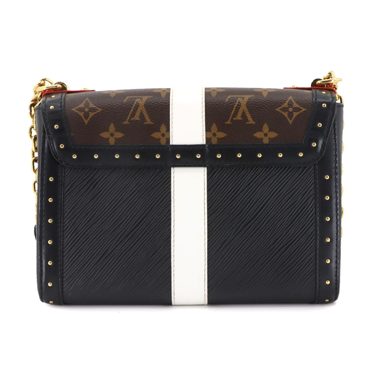 Monogram Epi Twist MM Chain Shoulder Bag Brown M43629