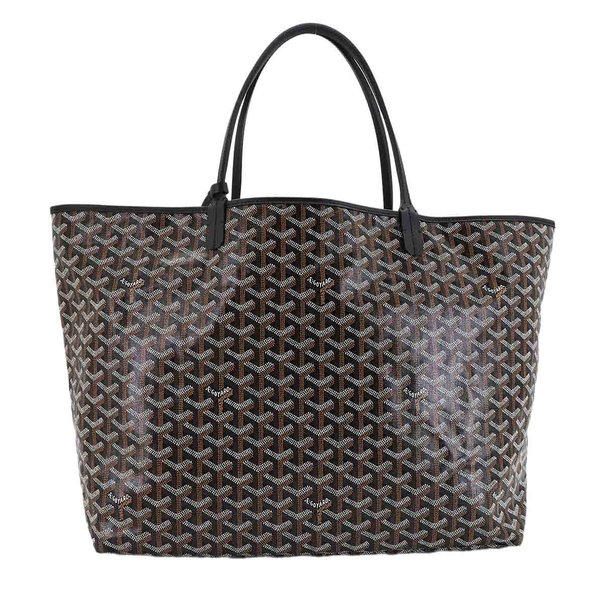 Saint Louis GM Tote Bag PVC Leather Black Unisex