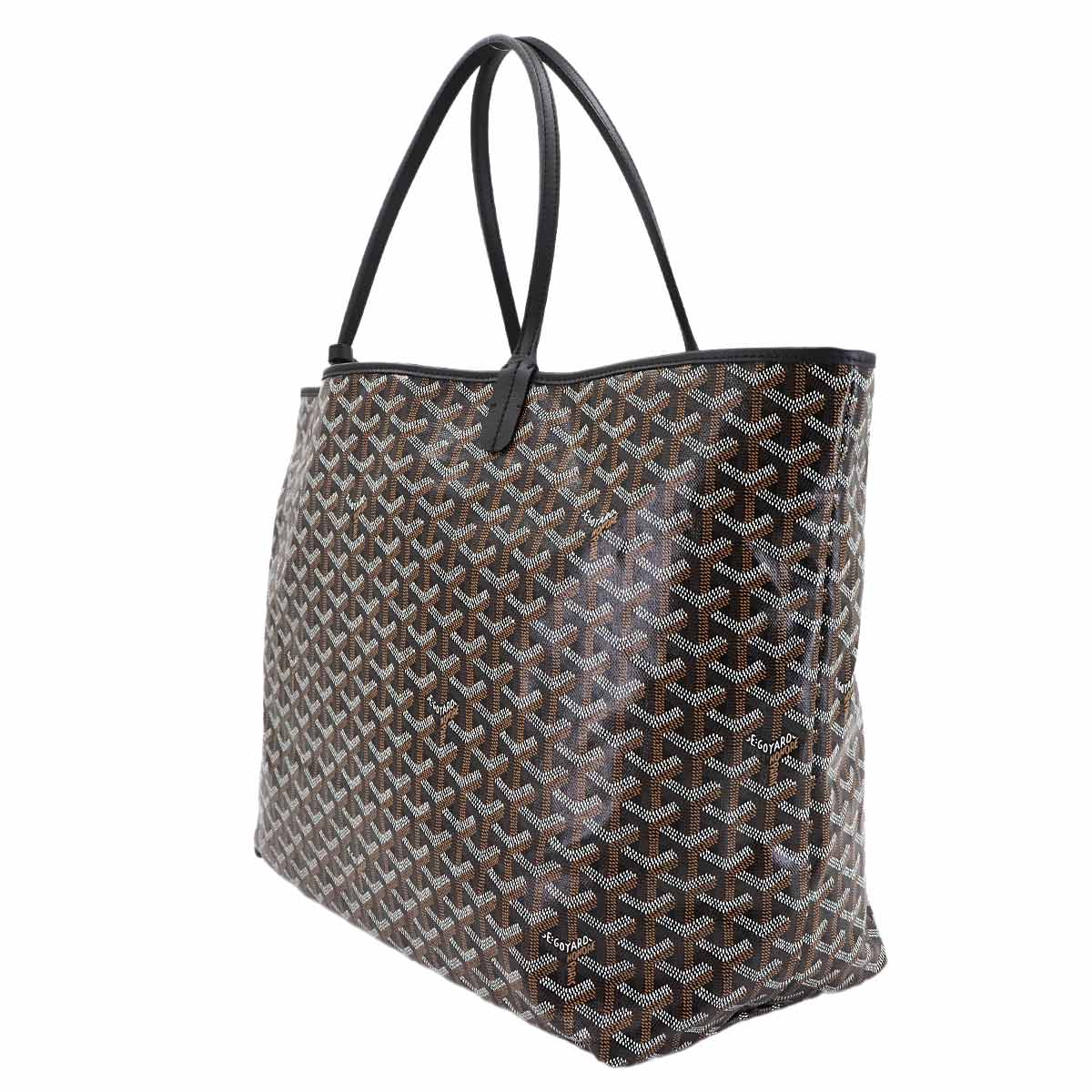 Saint Louis GM Tote Bag PVC Leather Black Unisex