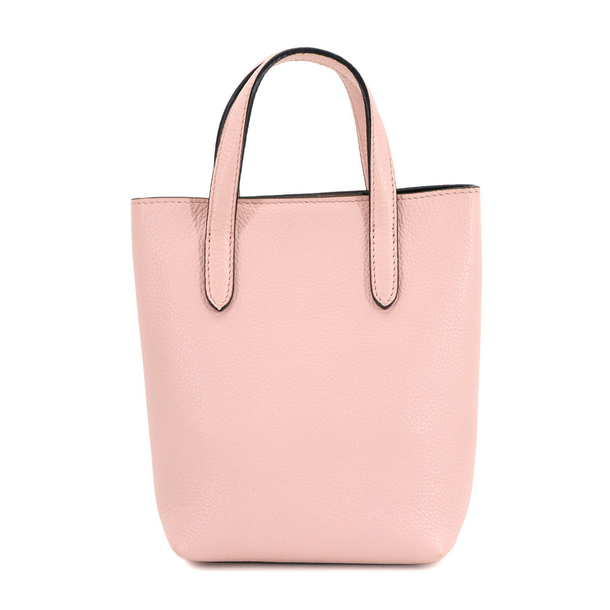 Gancini Hand Shoulder Bag Leather Pink Purse