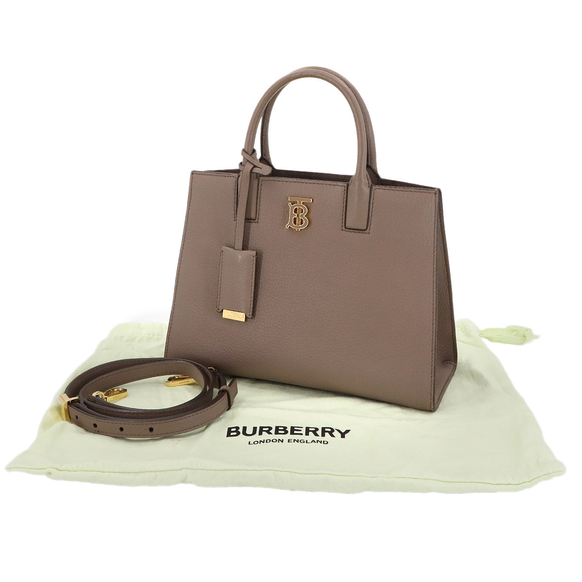 Mini Frances Hand Shoulder Bag Leather Gray 80584371 Purse