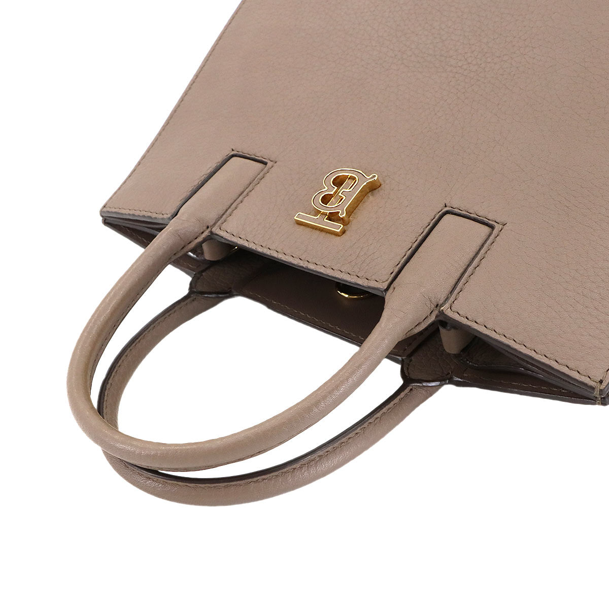 Mini Frances Hand Shoulder Bag Leather Gray 80584371 Purse