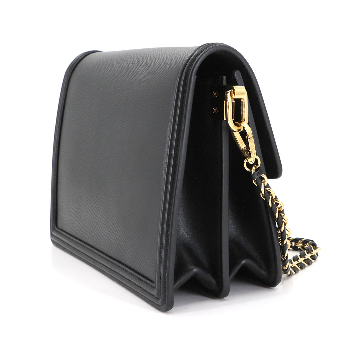 Epi Dauphine NV MM Shoulder Bag Leather Black M56141