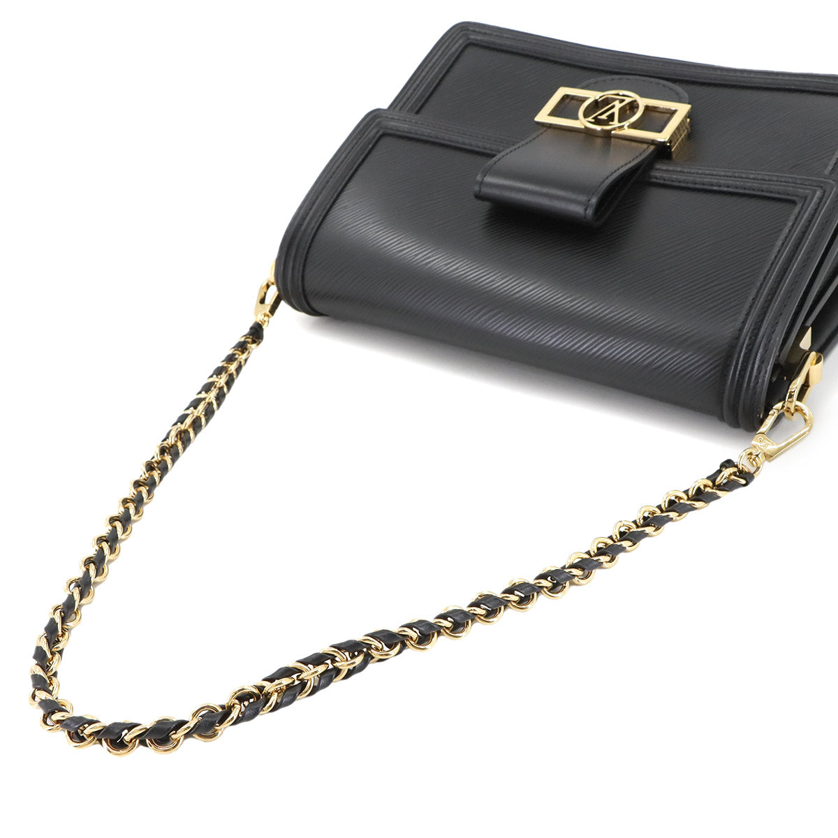 Epi Dauphine NV MM Shoulder Bag Leather Black M56141