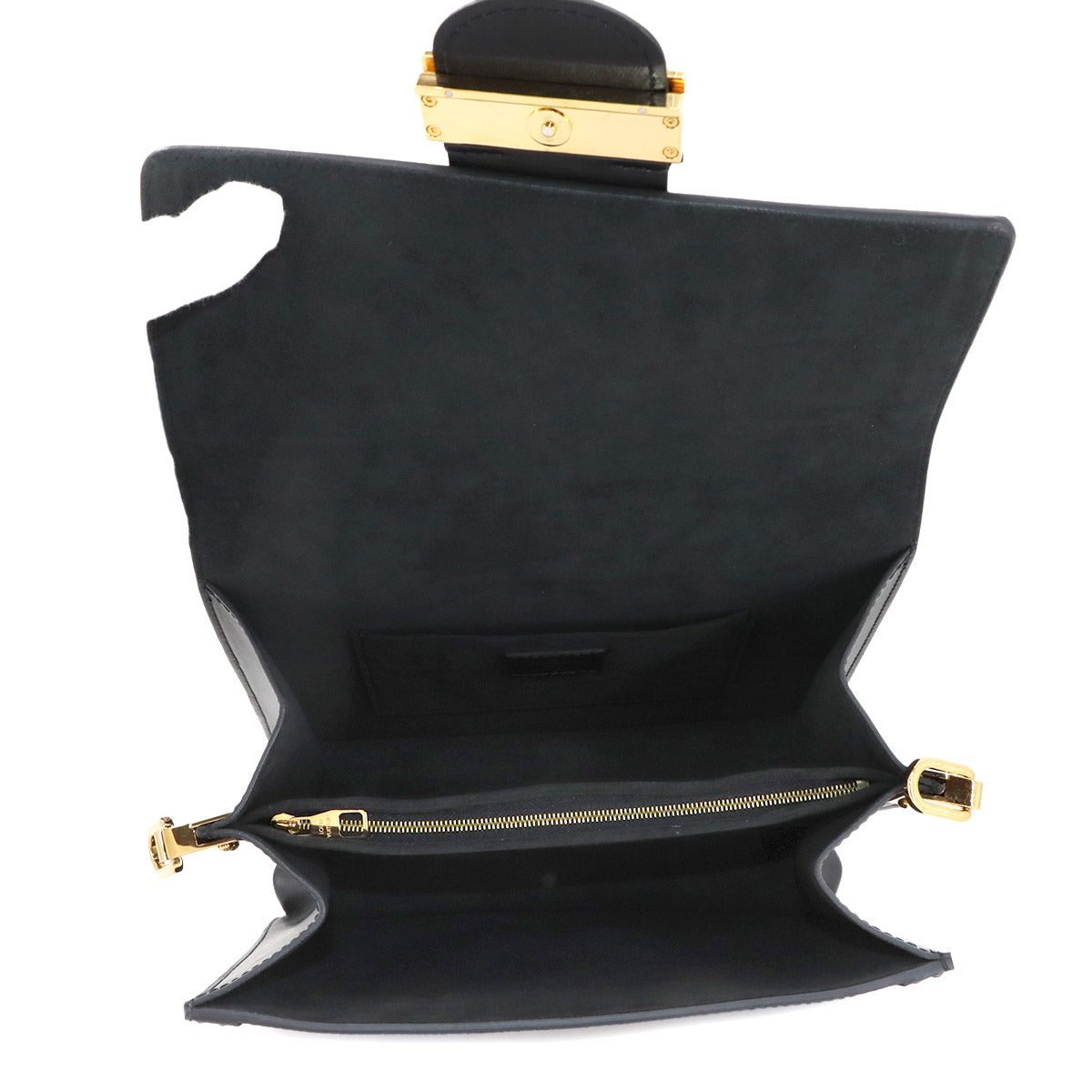 Epi Dauphine NV MM Shoulder Bag Leather Black M56141