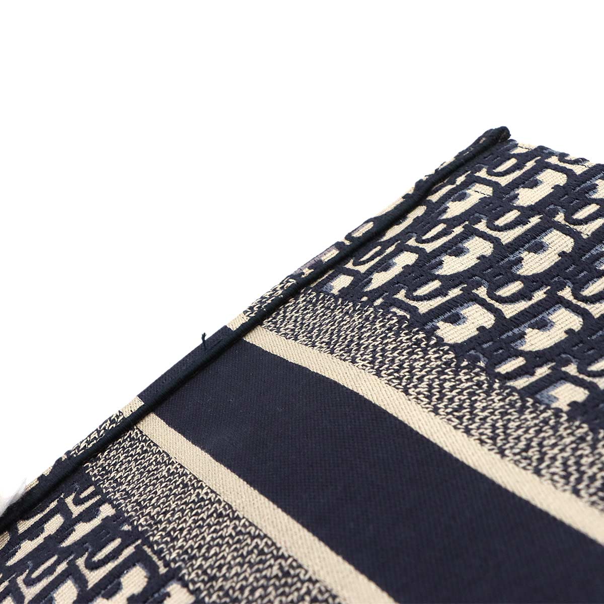 Oblique Book Tote Medium Bag Canvas Navy M1296ZRIW