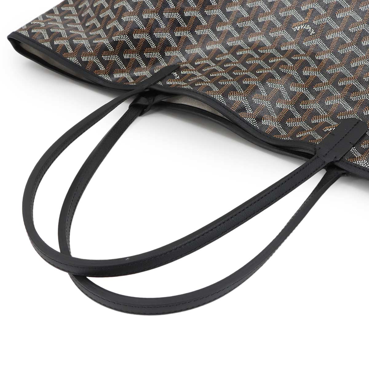 Saint Louis GM Tote Bag PVC Leather Black Unisex