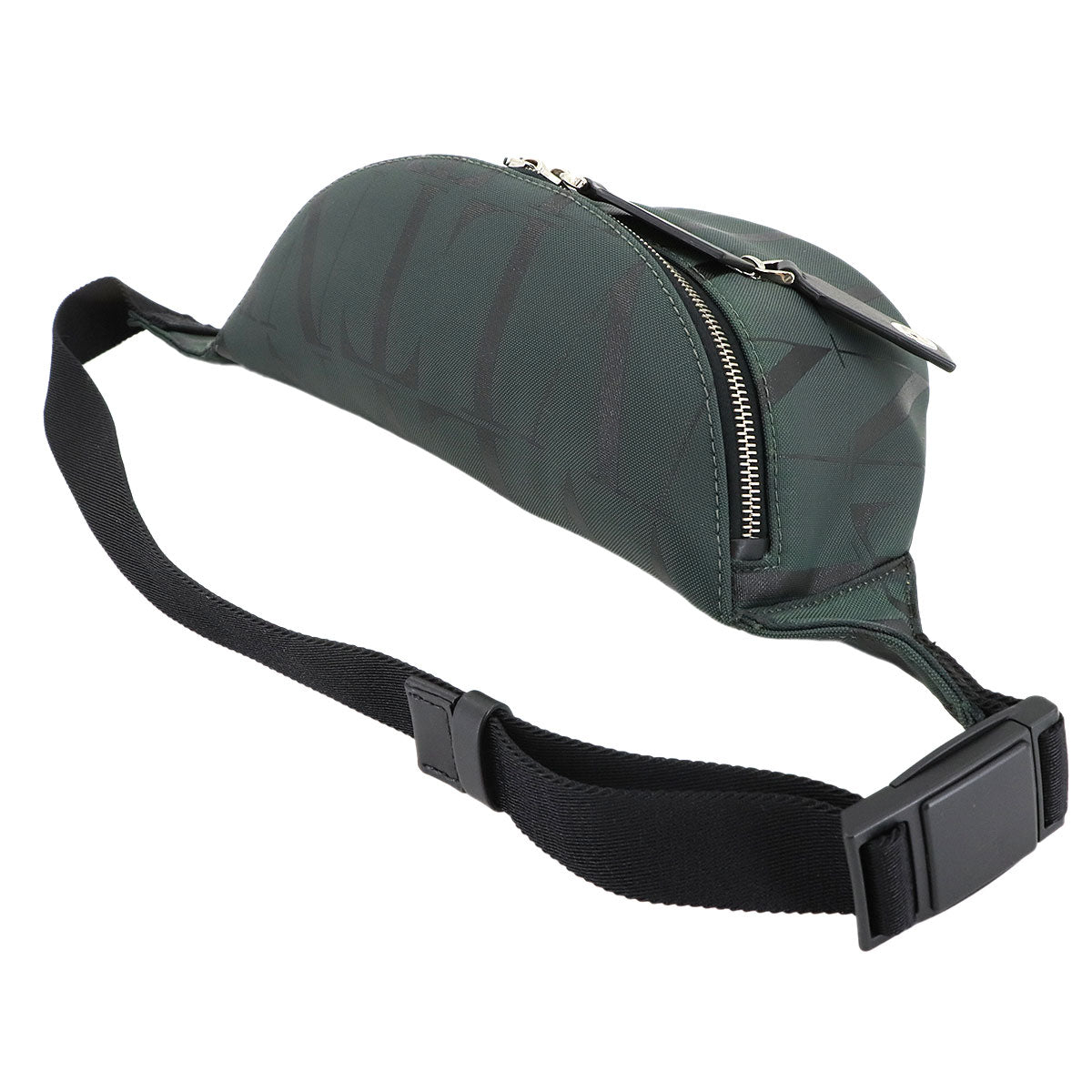 VLTN Belt Bag CrossBody Waist Bag Canvas Green Black