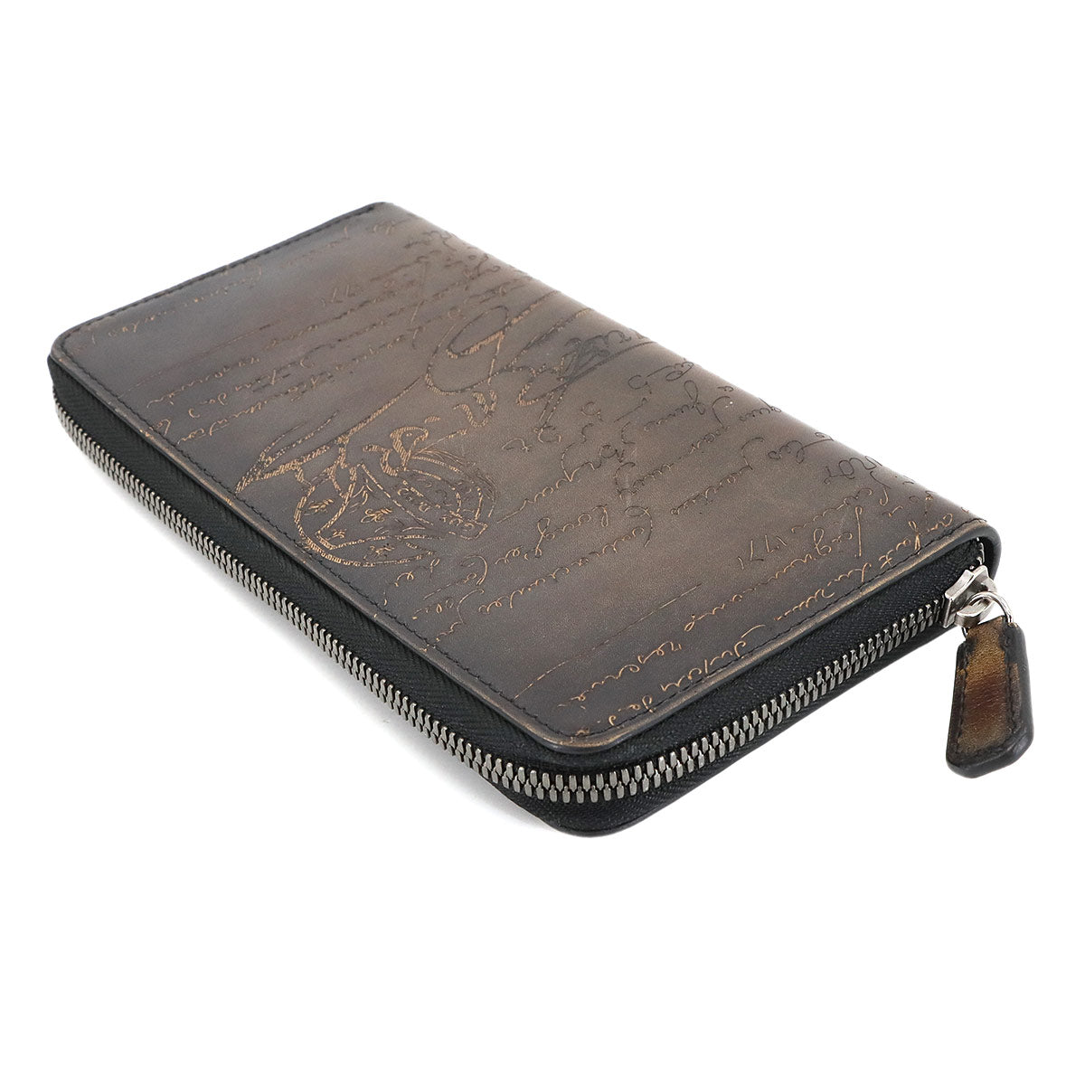 Calligraphy Itauba Long Wallet Venezia Leather Brown