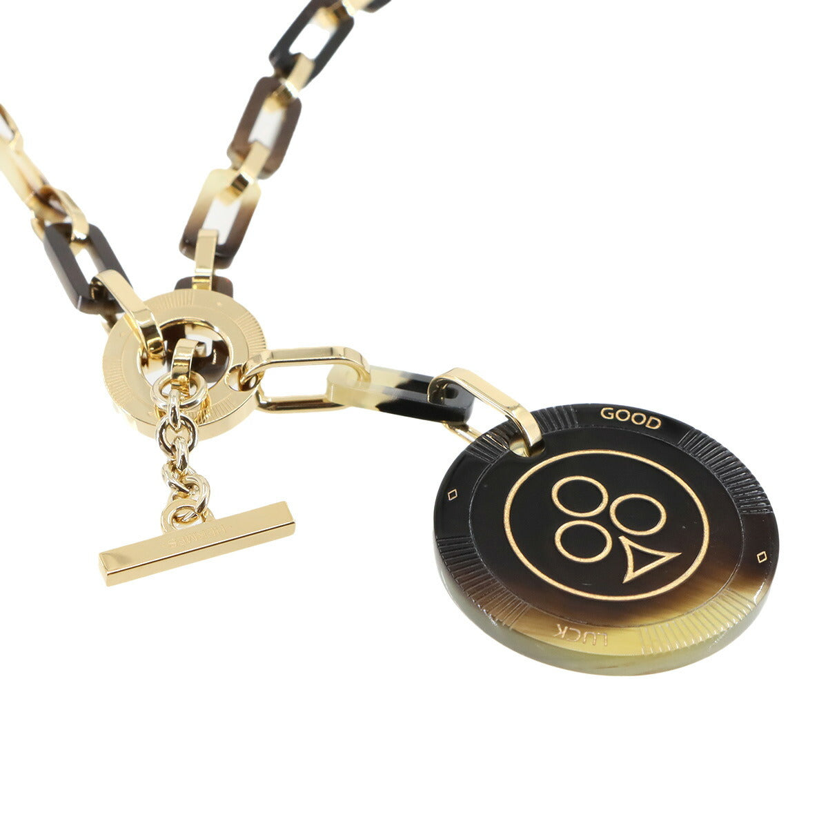 Faites Vos Jeux Necklace Buffalo Horn Brown Gold Accessory