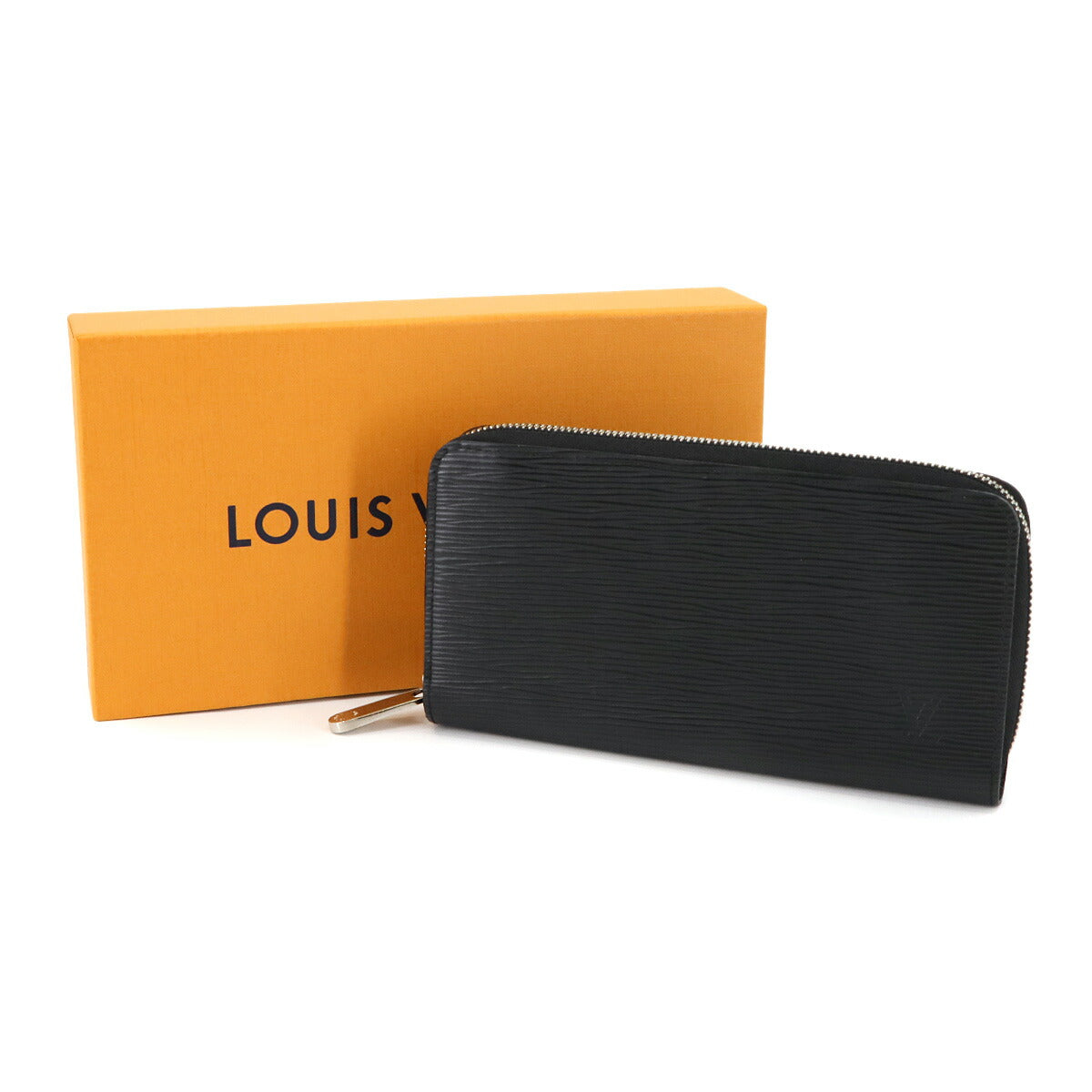 Epi Zippy Wallet Leather Noir M61857 Black