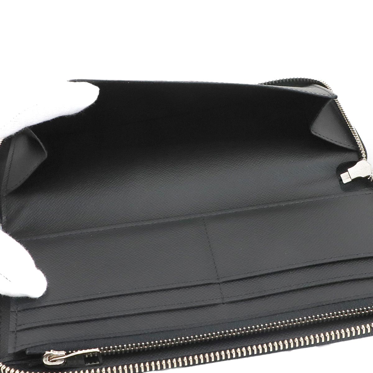 Epi Zippy Wallet Vertical Leather Noir M60965