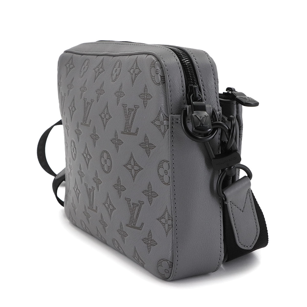 Monogram Shadow Trio Messenger Shoulder Bag Gray M46603